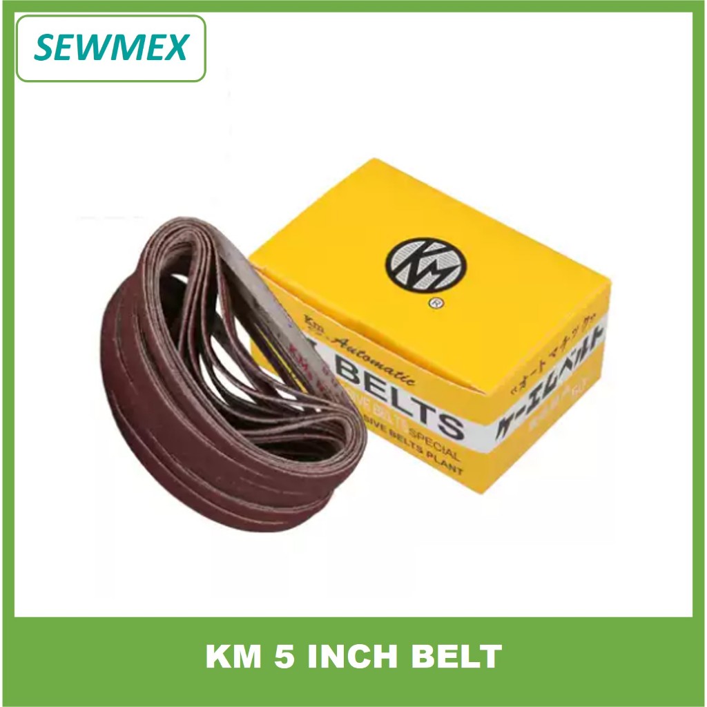 Tali Asah Mesin Potong Kain/ 5" KM Belt/ Abrasive Belt