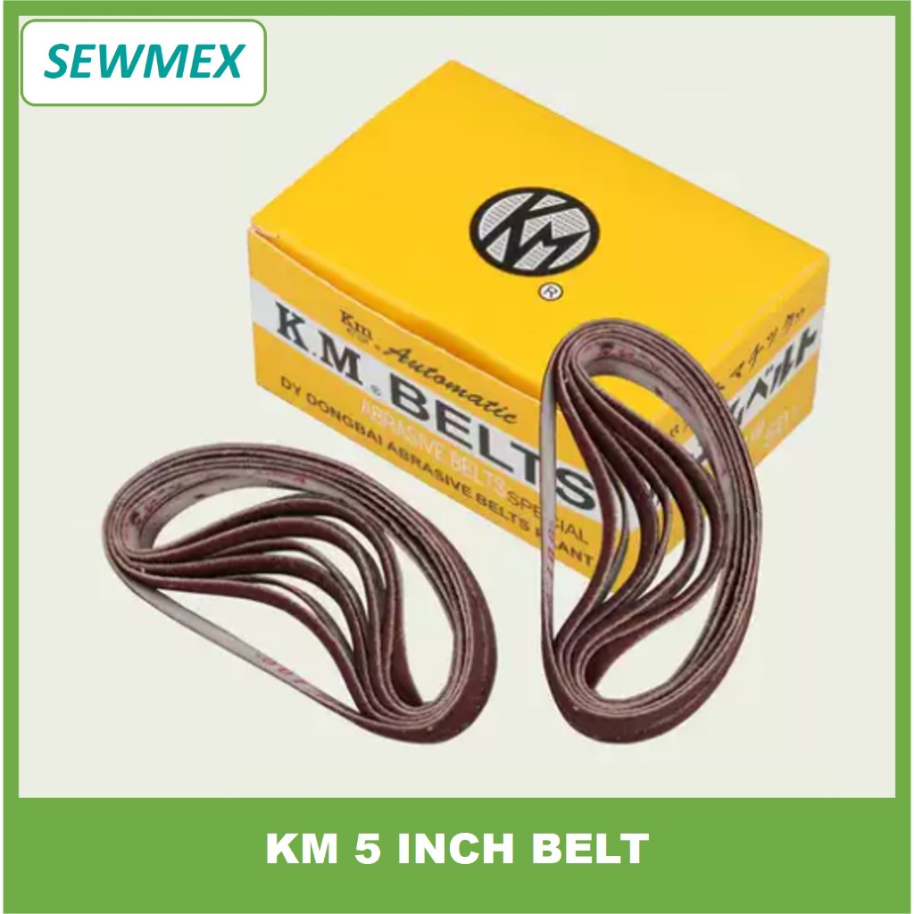 Tali Asah Mesin Potong Kain/ 5" KM Belt/ Abrasive Belt