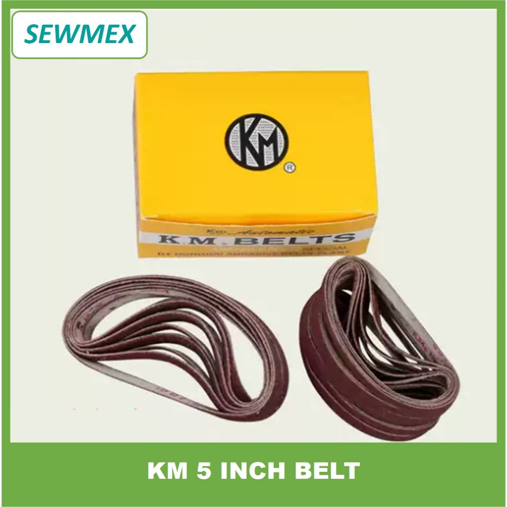 Tali Asah Mesin Potong Kain/ 5" KM Belt/ Abrasive Belt