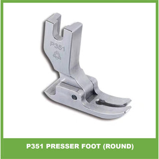 P351 Flat and round presser foot for lockstitch machine / tapak untuk mesin lurus