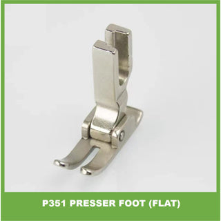 P351 Flat and round presser foot for lockstitch machine / tapak untuk mesin lurus
