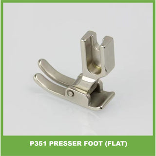 P351 Flat and round presser foot for lockstitch machine / tapak untuk mesin lurus