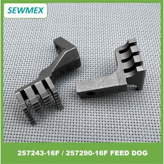 257243-16F/ 257290-16F Feed Dog set Pegasus W1600, W664 Sewing Machine Spare Part/ Gigi untuk Mesin Jahit
