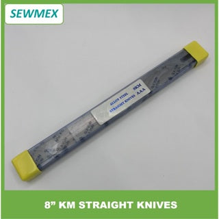8"/ 10" KM (12 PCS) Straight Knives/ Alloy Steel for Industrial Sewing Machine/ Pisau untuk Mesin Jahit Industri