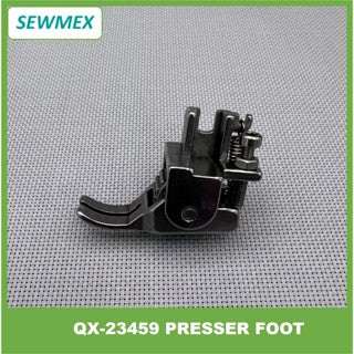 QX-23459 Presser Foot with teeth type surface metal roller/ Tapak dengan roda logam bertumbuh gigi untuk Mesin Jahit