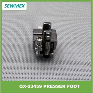 QX-23459 Presser Foot with teeth type surface metal roller/ Tapak dengan roda logam bertumbuh gigi untuk Mesin Jahit