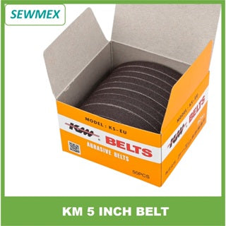 Tali Asah Mesin Potong Kain/ 5" KM Belt/ Abrasive Belt