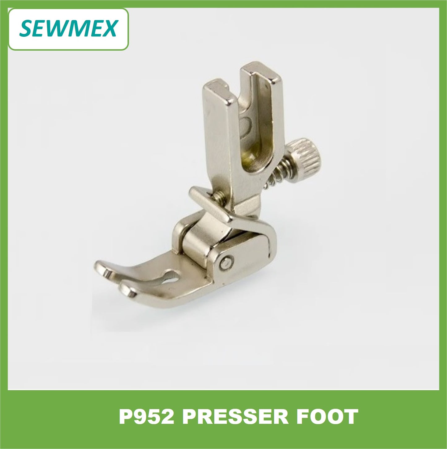 P952 Presser Foot with screw adjustable for flat wagon Steel