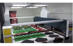 Sewmax brand 2 head wide area laser cutting machine with DSLR camera vision system