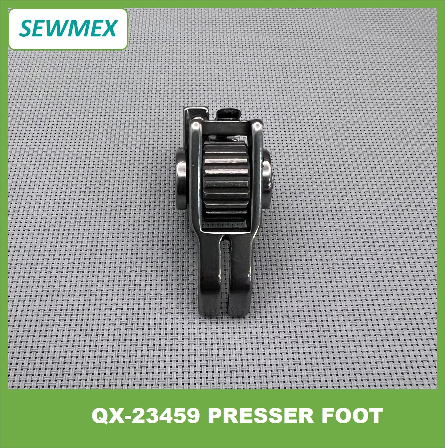 QX-23469 Presser Foot with teeth type surface metal roller