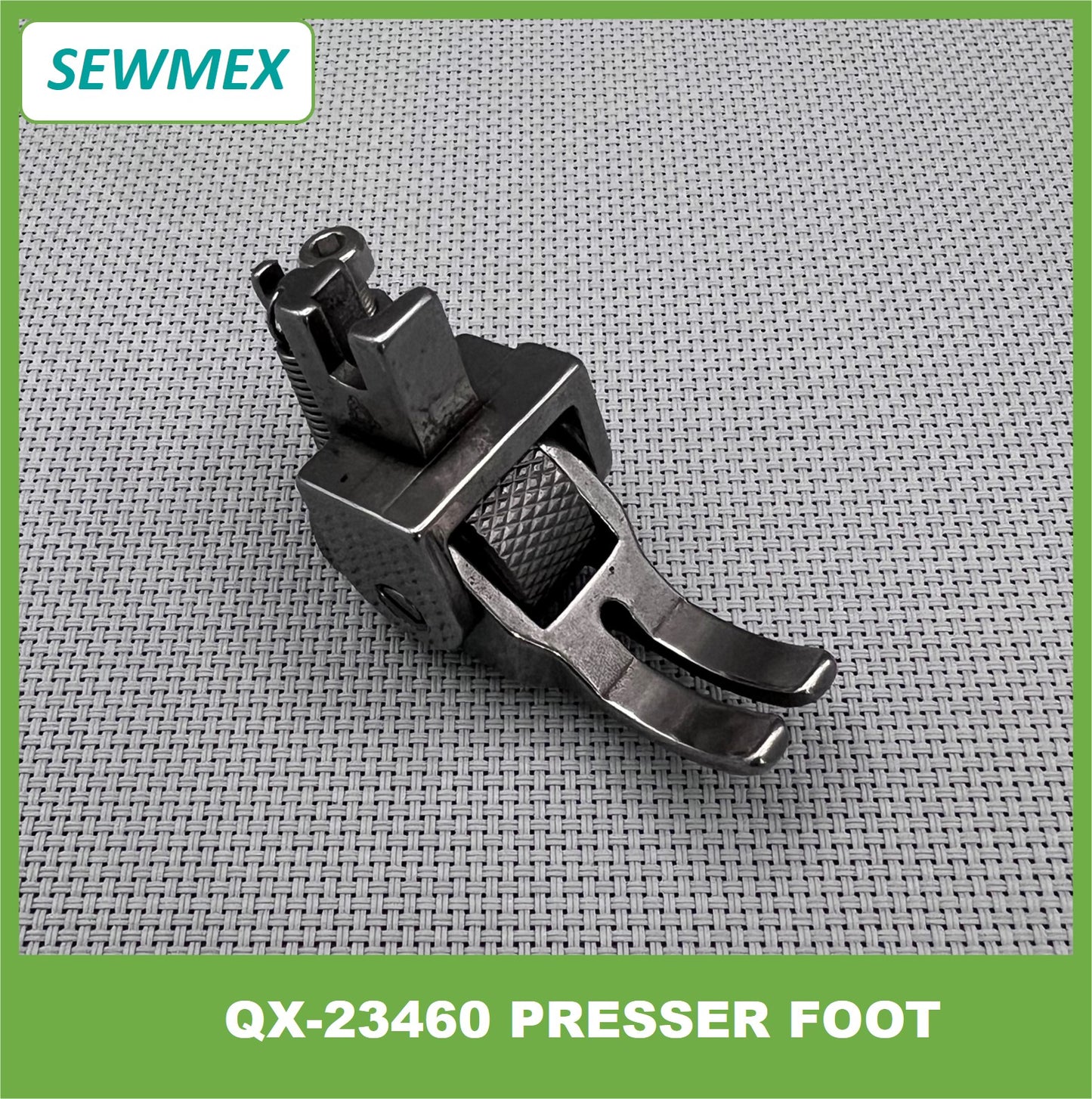 QX-23460 Presser Foot with Fine Type Surface Metal Roller