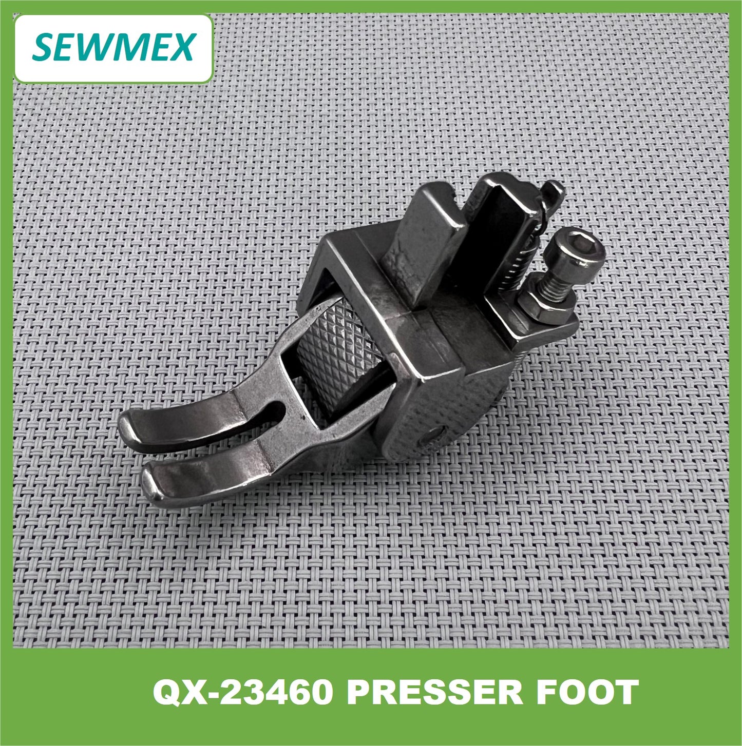 QX-23460 Presser Foot with Fine Type Surface Metal Roller