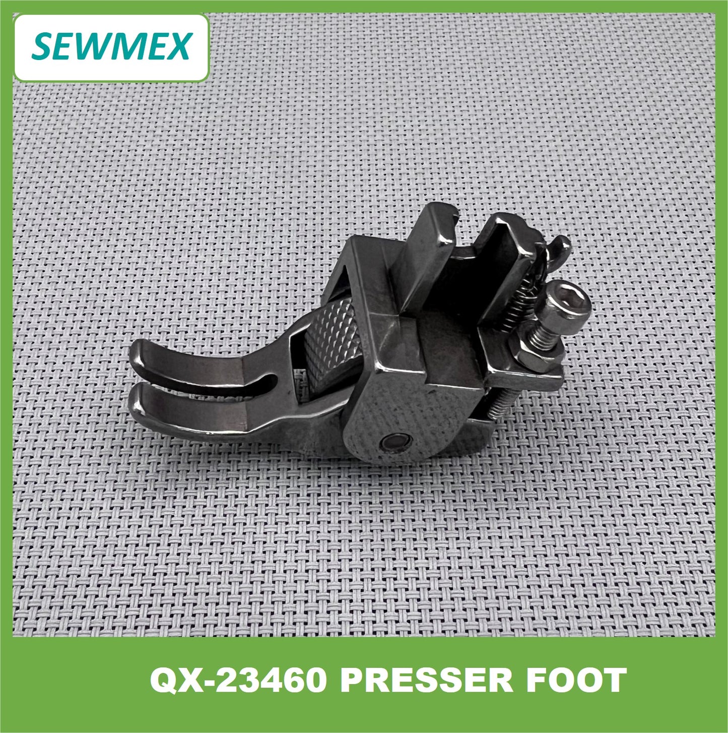 QX-23460 Presser Foot with Fine Type Surface Metal Roller