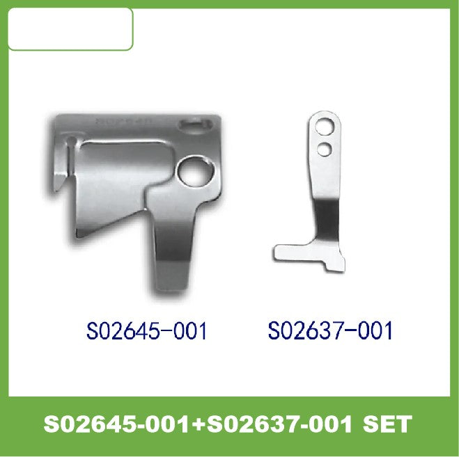 S02637-001+S02645-001+S02643-001 Lower and movable knife for lockstitch machine