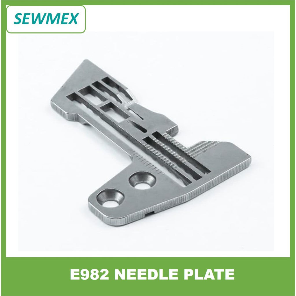 š„Ready stockš„E982 Needle Plate for Siruba 757 (700F 5 Thread) Industrial Overlock Sewing Machine/ Mesin Jahit tepi