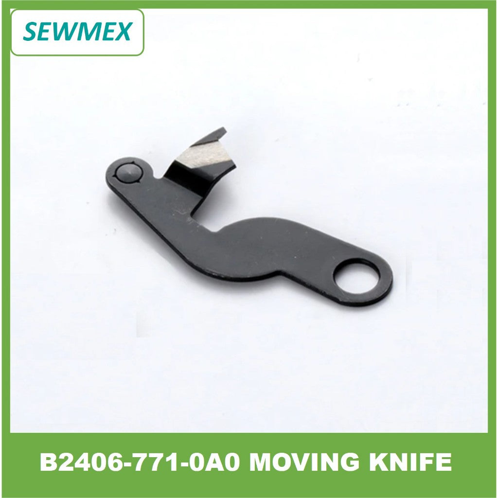 š„Ready stockš„B2406-771-0A0/ B2408-771-000-A Moving and Fixed Knife/ Thread Trimmer Blade for Juki LBH771/781 Button Hole