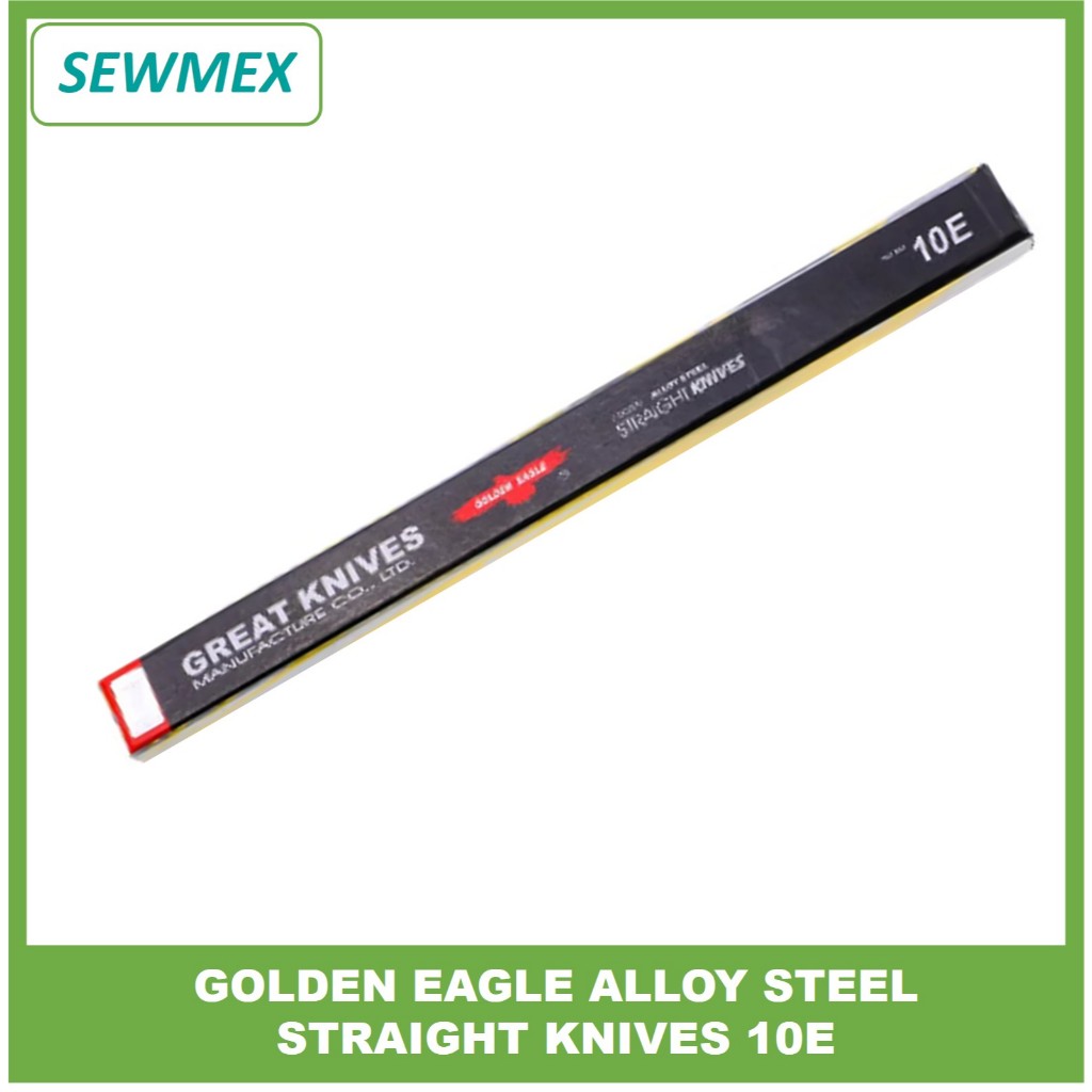 š„Ready stockš„Golden Eagle Straight Knife Authentic Cloth Cutting Machine Blade 5"/6"/8"/10" 1 Dozen (Alloy Steel)