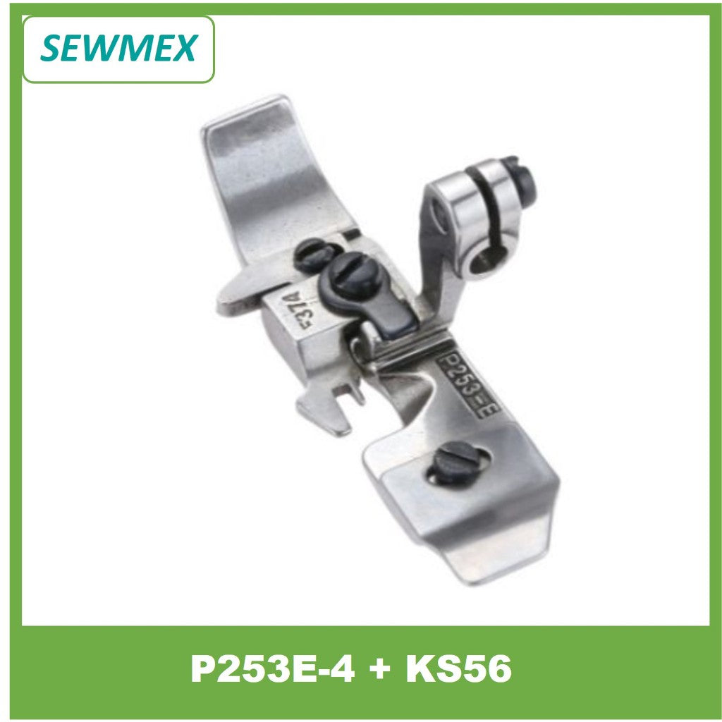š„Ready Stockš„P253E-4+KS56 Overlock Presser Foot for Siruba/Gemsy 747 (4 Thread)/ Tapak Jahit untuk mesin jahit tepi