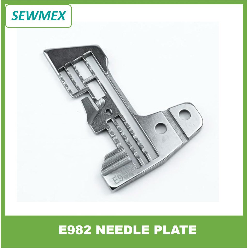 š„Ready stockš„E982 Needle Plate for Siruba 757 (700F 5 Thread) Industrial Overlock Sewing Machine/ Mesin Jahit tepi