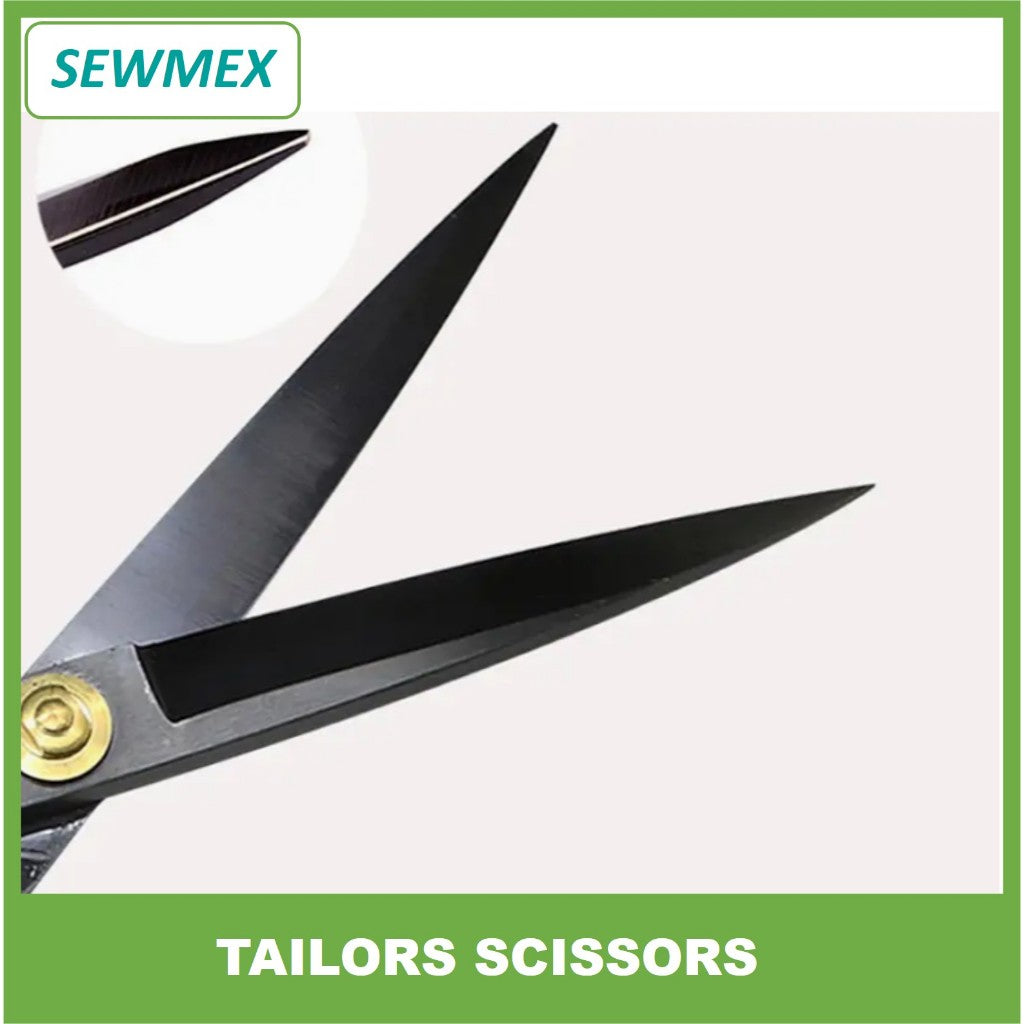 š„Ready stockš„Black Steel Tailoring Scissors/ Gunting Kain/ Gunting Hitam/ Tailors Scissors
