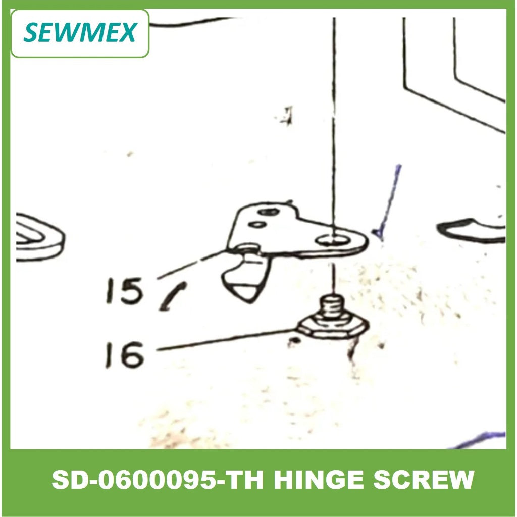 š„Ready stockš„SD-0600095-TH Hinge Screw D=6 H=0.85 for Juki MB-373 Sewing Machine