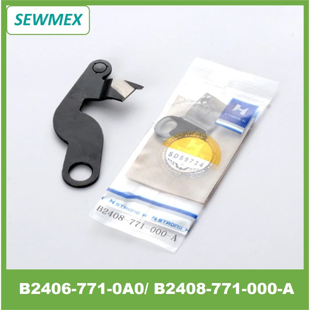 š„Ready stockš„B2406-771-0A0/ B2408-771-000-A Moving and Fixed Knife/ Thread Trimmer Blade for Juki LBH771/781 Button Hole
