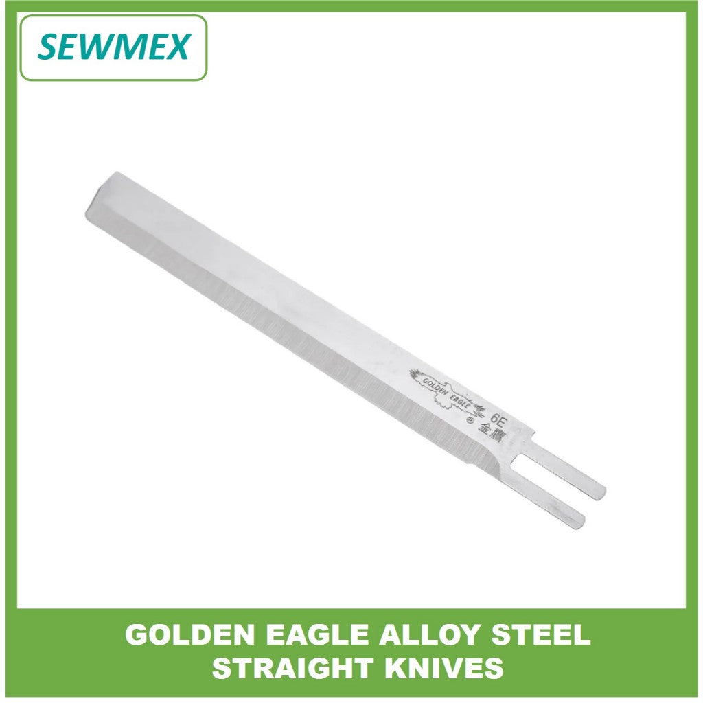 š„Ready stockš„Golden Eagle Straight Knife Authentic Cloth Cutting Machine Blade 5"/6"/8"/10" 1 Dozen (Alloy Steel)