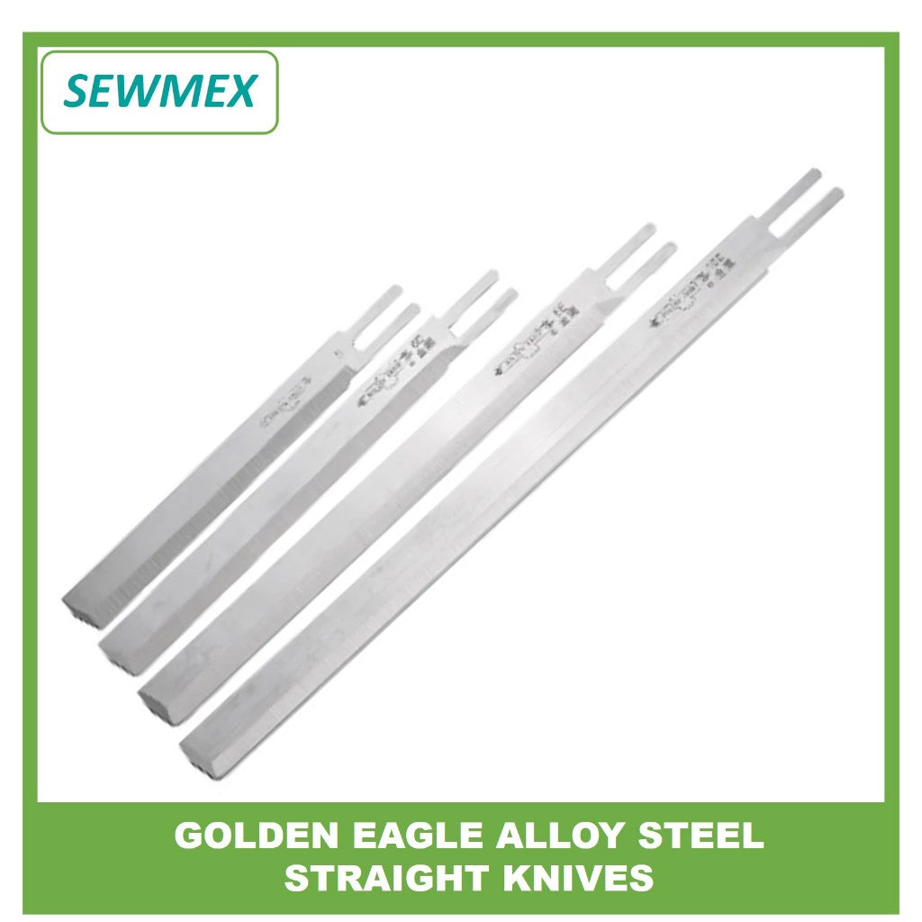 š„Ready stockš„Golden Eagle Straight Knife Authentic Cloth Cutting Machine Blade 5"/6"/8"/10" 1 Dozen (Alloy Steel)