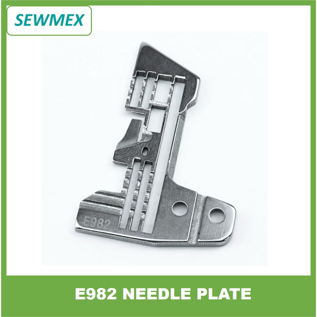 š„Ready stockš„E982 Needle Plate for Siruba 757 (700F 5 Thread) Industrial Overlock Sewing Machine/ Mesin Jahit tepi