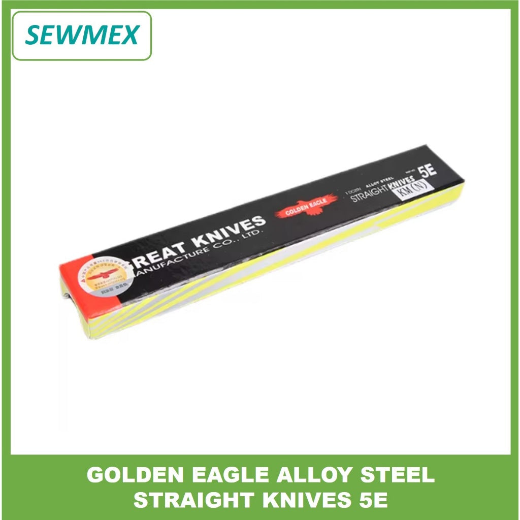 š„Ready stockš„Golden Eagle Straight Knife Authentic Cloth Cutting Machine Blade 5"/6"/8"/10" 1 Dozen (Alloy Steel)