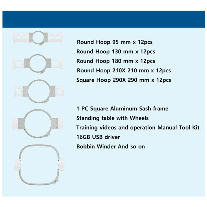 SEWMEX 6 Head 12 Needles Embroidery Machine