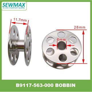 B9117-563-000 Large steel Bobbin for walking foot and double needle machine