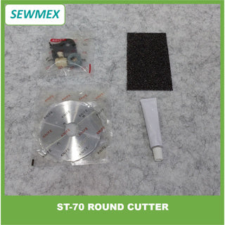 Mesin Potong Kain / Round Knife Cloth Cutter Machine / 70MM