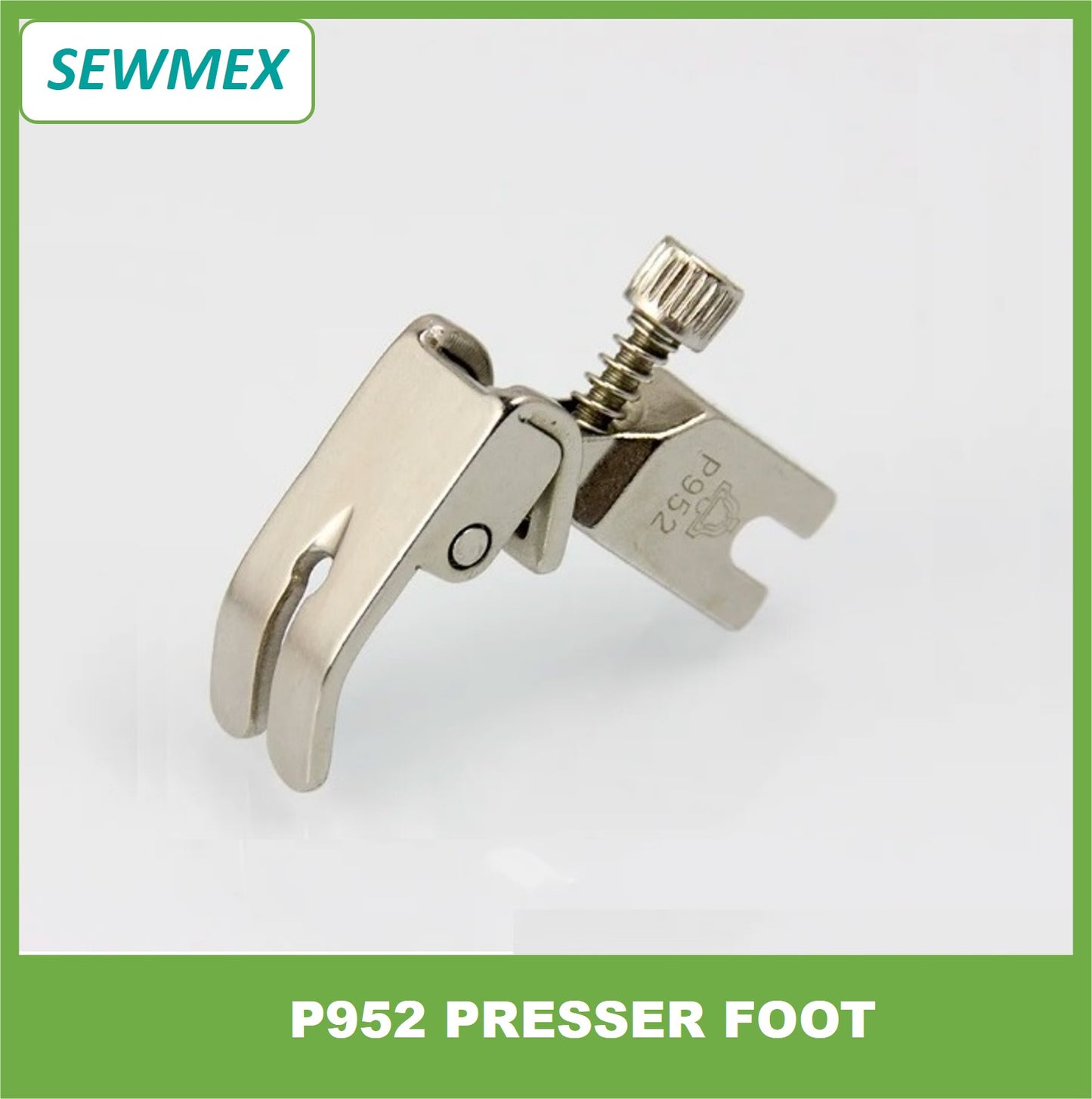 P952 Presser Foot with screw adjustable for flat wagon Steel