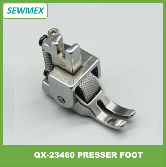 QX-23460 Presser Foot with Fine Type Surface Metal Roller