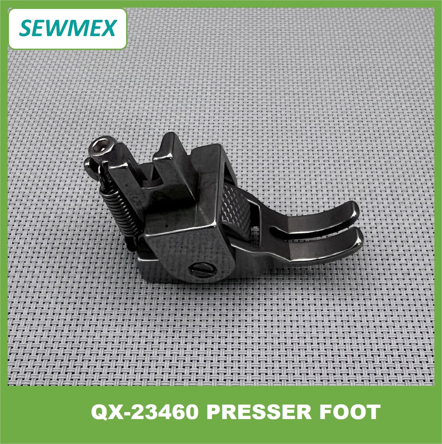 QX-23460 Presser Foot with Fine Type Surface Metal Roller