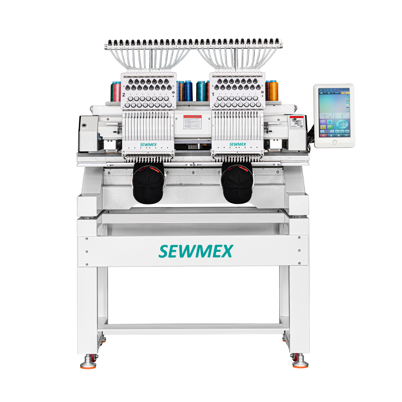 SMX-1202C SEWMEX 2 Head 12 Needle Embroidery Machine (EMB Area: 450x 400mm)
