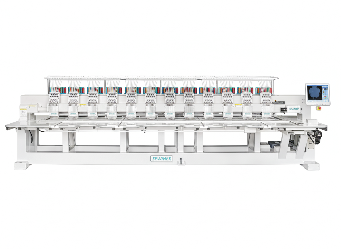 SEWMEX 12 Head 9 Needles Embroidery Machine