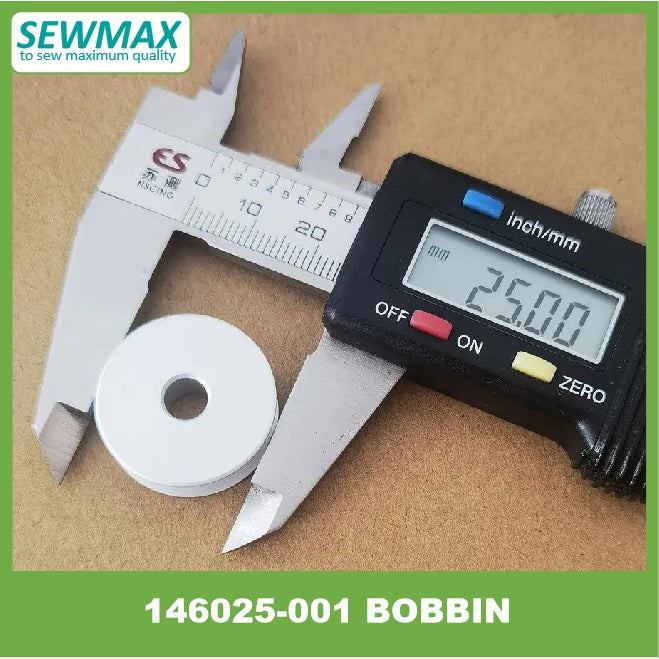 146025-001 Aluminium bobbin for button holing machine / sekuci untuk mesin lubang butang