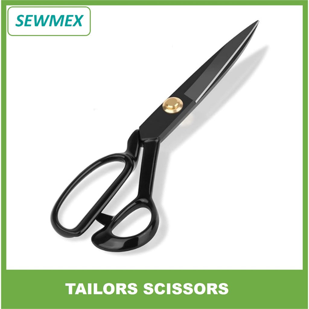 🔥Ready stock🔥Black Steel Tailoring Scissors/ Gunting Kain/ Gunting Hitam/ Tailors Scissors