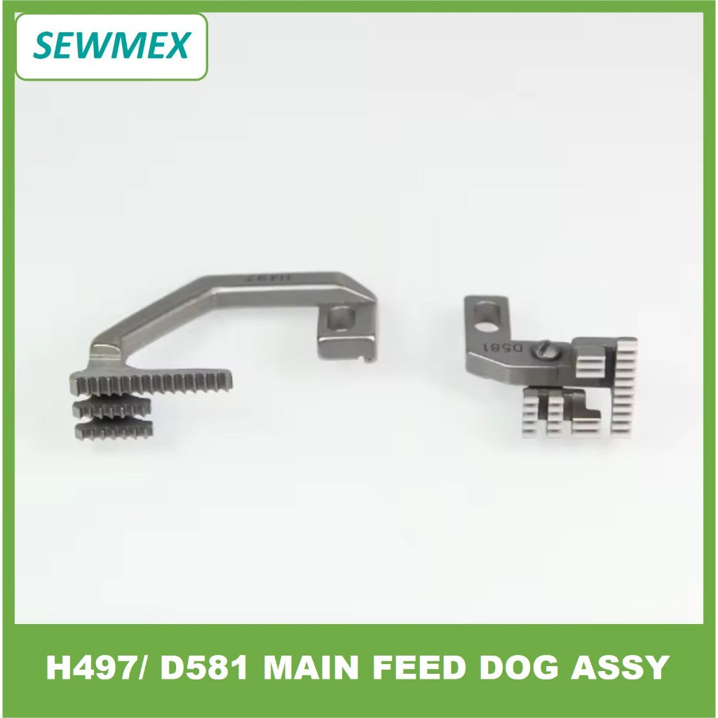 H497/ D581 Feed Dog for Siruba 757 Five Thread Sewing Machine