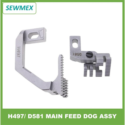 H497/ D581 Feed Dog for Siruba 757 Five Thread Sewing Machine