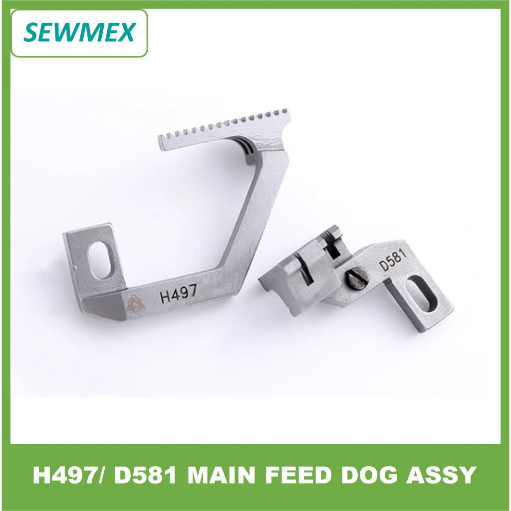 H497/ D581 Feed Dog for Siruba 757 Five Thread Sewing Machine