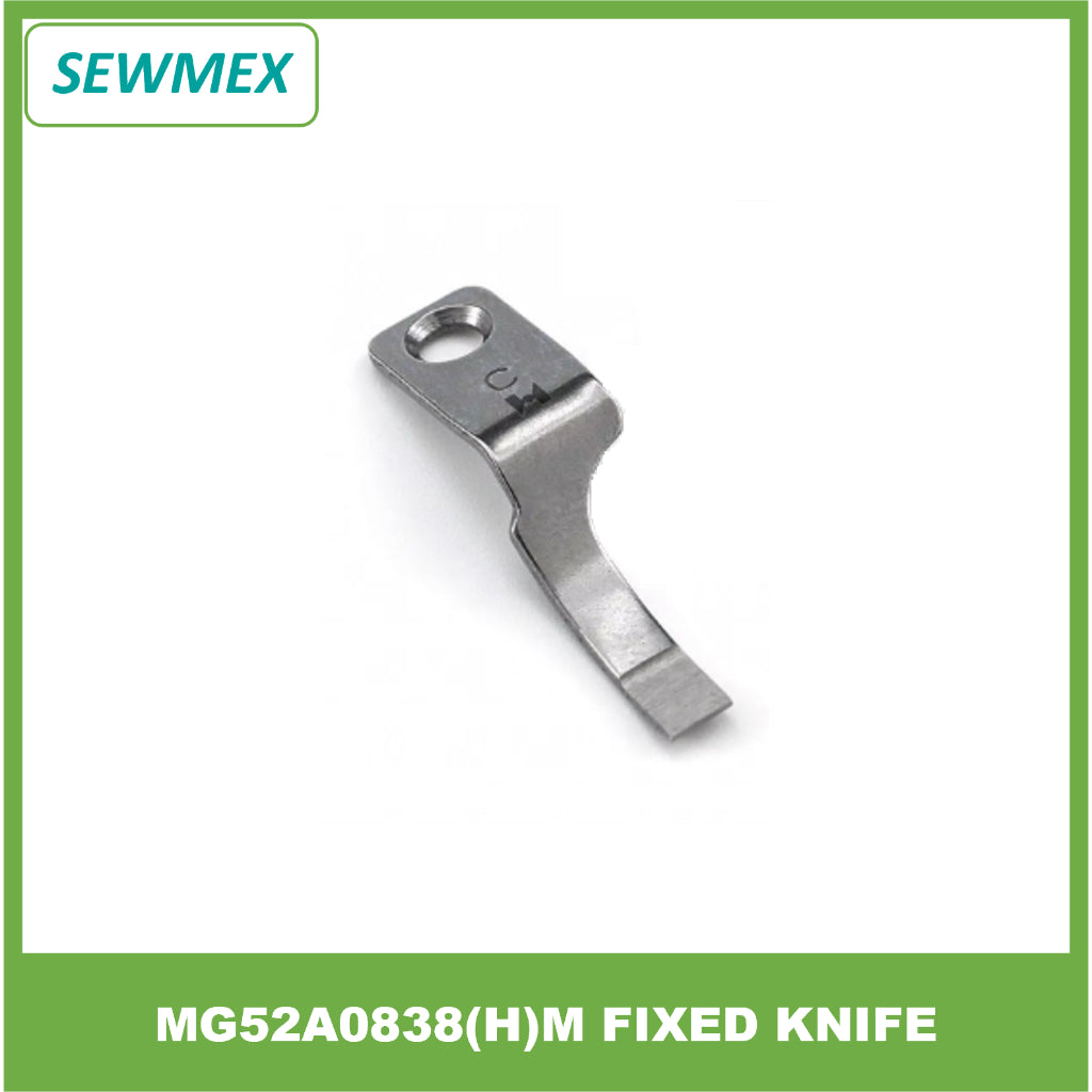 MG52A0834 + MG52A0838(H)/M (Widen) Movable + Fixed Knife Set Fits Mitsubishi DY-359, PLK-2520A, Typical GC0303 Sewing Ma